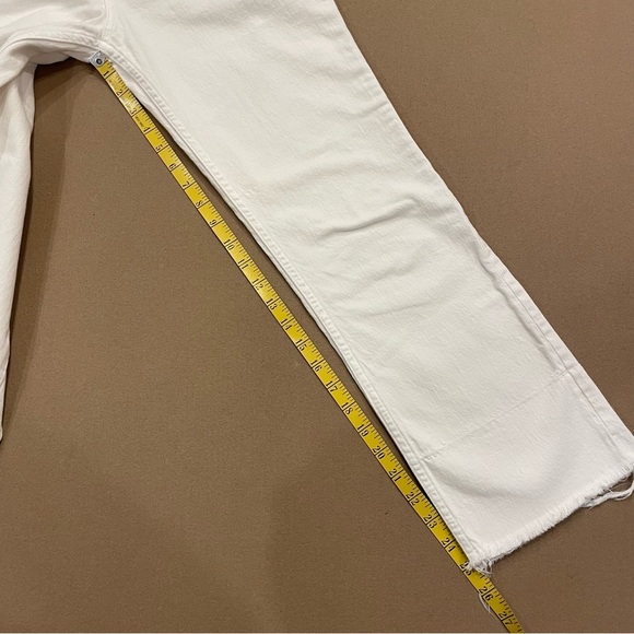Rachel Comey White Lightly Distressed Straight Leg Jeans Size 8 - Picture 12 of 13